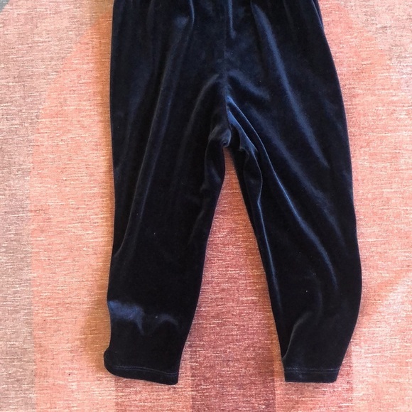 Cat & Jack Royal Blue Velor Ruffled Jumpsuit - Picture 8 of 8